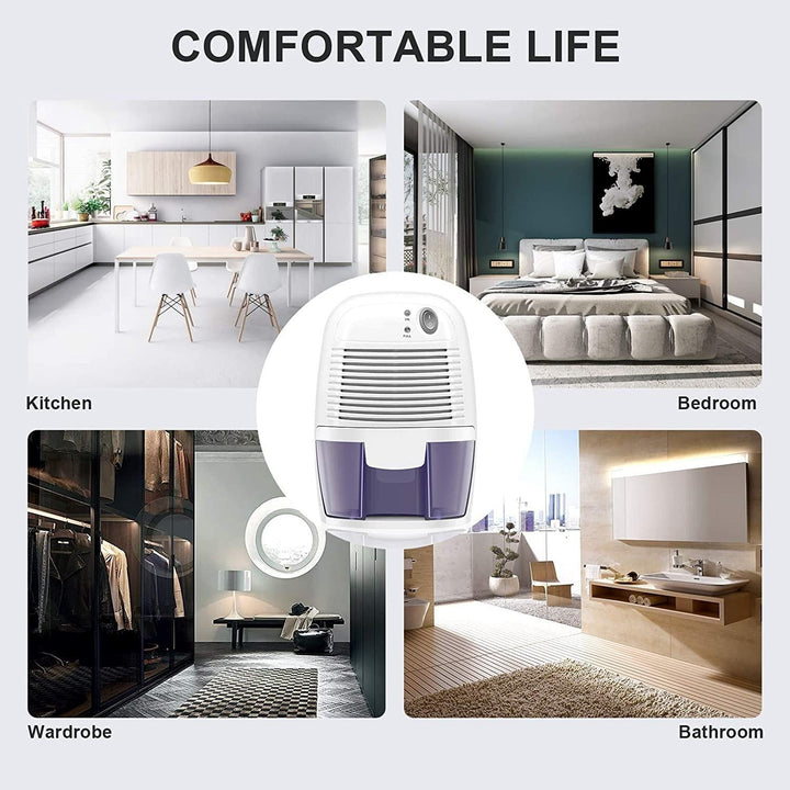 Vielseitiger Mini-Luftentfeuchter für Home, Schlafzimmer & Keller. Kompakt, tragbar und effektiv gegen Feuchtigkeit.