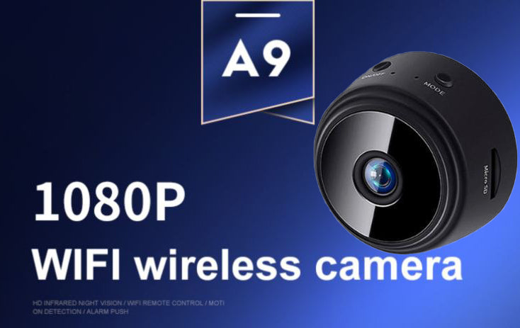 Mini HD Kamera 1080P mit Nachtsichtfunktion für zuverlässige Überwachung bei Dunkelheit.