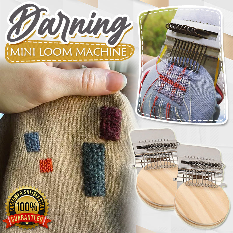 Kompakter Mini Webrahmen: Ideal zum Kleidung Reparieren, Flicken & Stopfen. DIY-Handarbeit für Textilpflege & Upcycling.