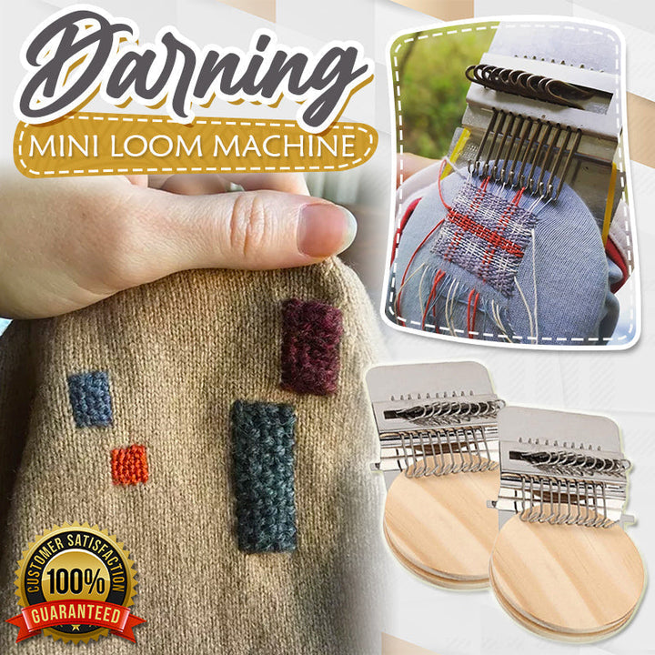 Kompakter Mini Webrahmen: Ideal zum Kleidung Reparieren, Flicken & Stopfen. DIY-Handarbeit für Textilpflege & Upcycling.