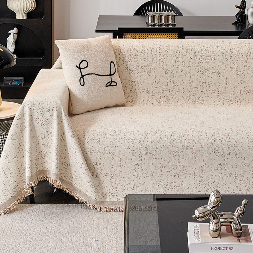 Moderner, minimalistischer Sofabezug, kratzfest & langlebig, idealer Couchschutz für Katzen.