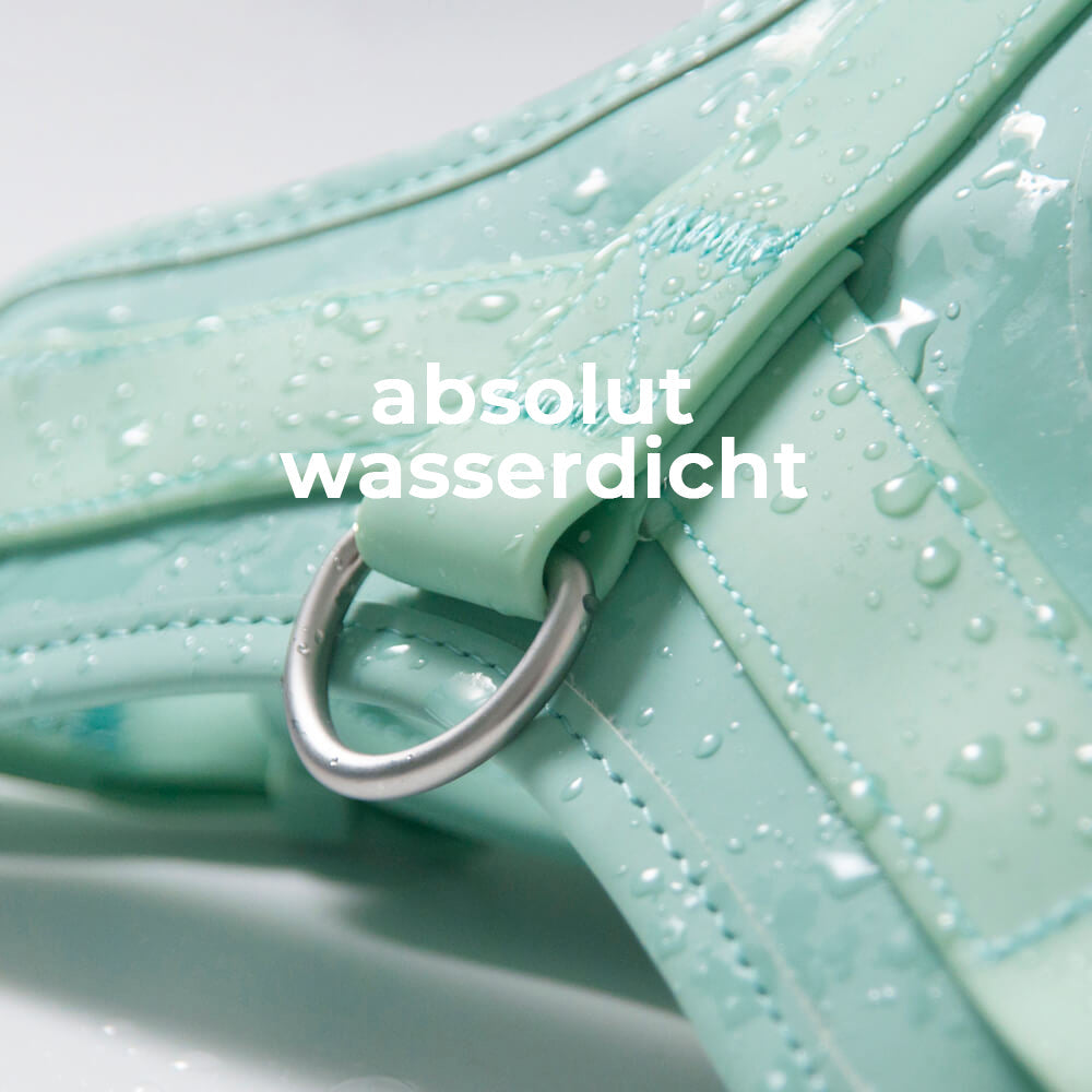 Wasserdichtes Outdoor-Hundegeschirr in Melone Gelb. Antibakteriell, robust & perfekt für Abenteuer.