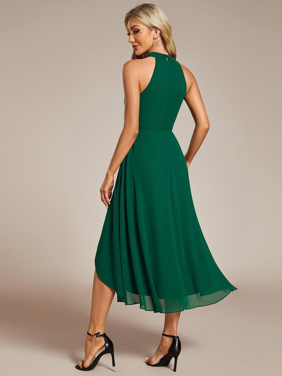 Festliches A-Linien Midikleid für Damen, Plissee-Rock, perfekt für Hochzeitsgäste & Sommer-Events.