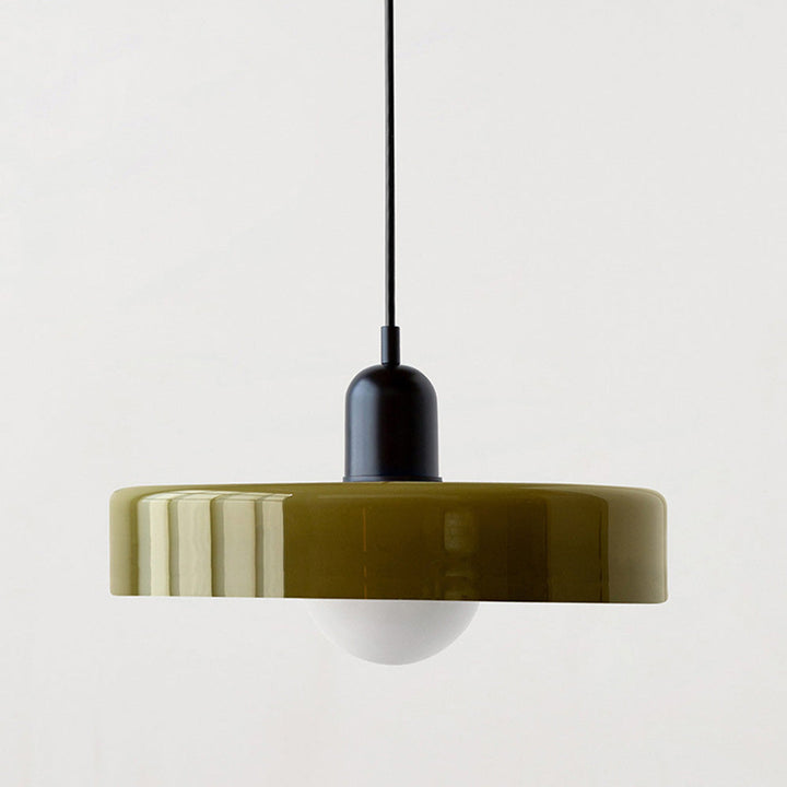 Elegante Buntglaslampe, moderne Pendelleuchte mit farbigen Glaselementen für Ihr Heim, exklusiv.