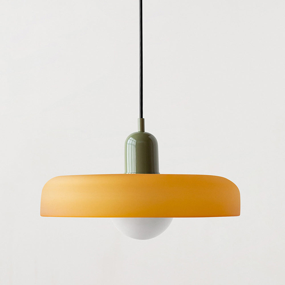 Edle Buntglasleuchte, moderne Pendelleuchte für ein stilvolles Wohnzimmer-Ambiente, glamourös.
