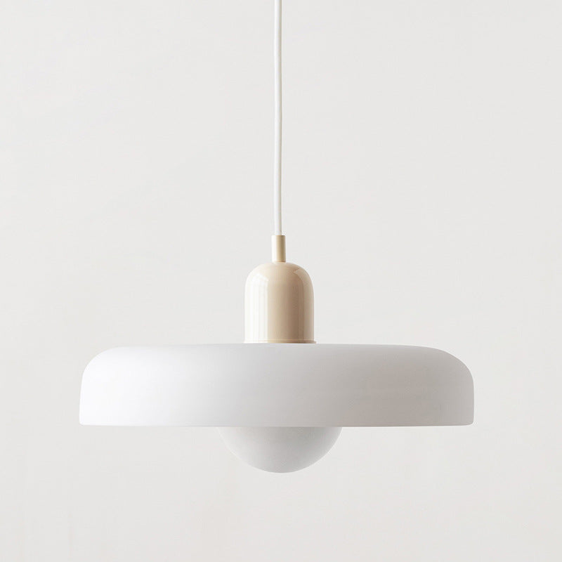 Moderne Esszimmerleuchte, Buntglas Pendelleuchte, Designlampe für helles Ambiente, klar.
