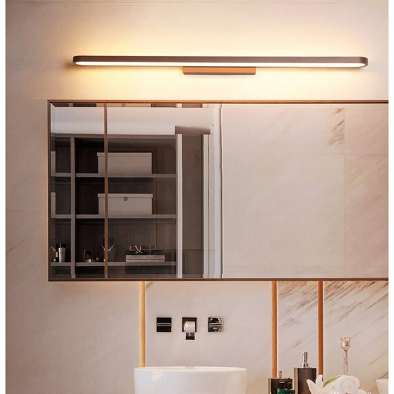 Dimmbare LED Wandlampe, moderne Spiegelbeleuchtung, passt Helligkeit im Bad flexibel an.