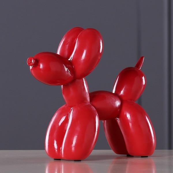 Harz Ballonhund: Moderne, farbenfrohe Statue für stilvolle Wohnzimmer-Dekoration & Büroeinrichtung.