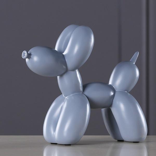 Exquisite Ballonhund Harzskulptur in leuchtenden Farben; modernes Deko-Objekt für jedes Zuhause.