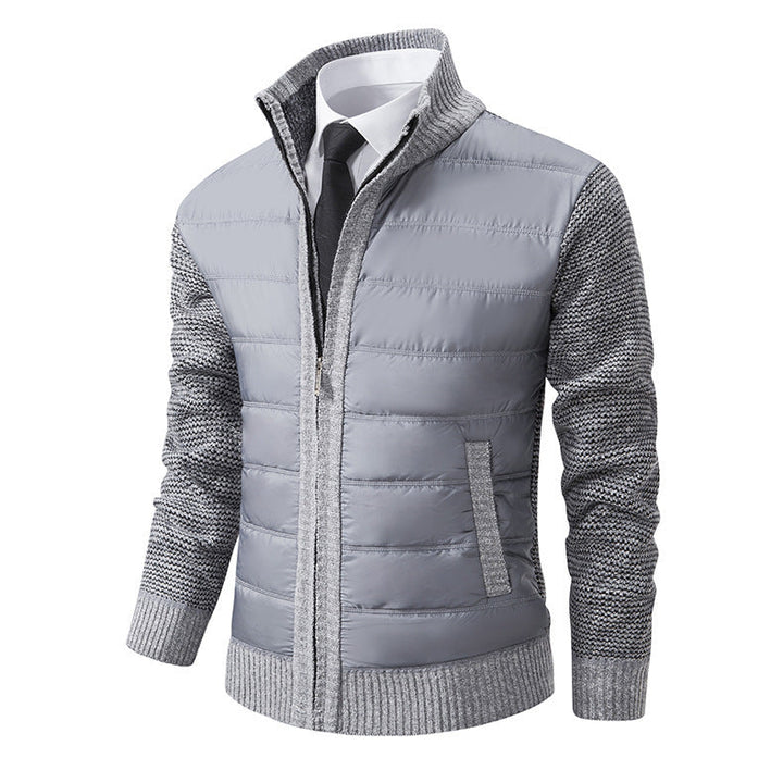 Komfortable Herrenjacke mit Stehkragen, vielseitig kombinierbar für jeden Anlass.