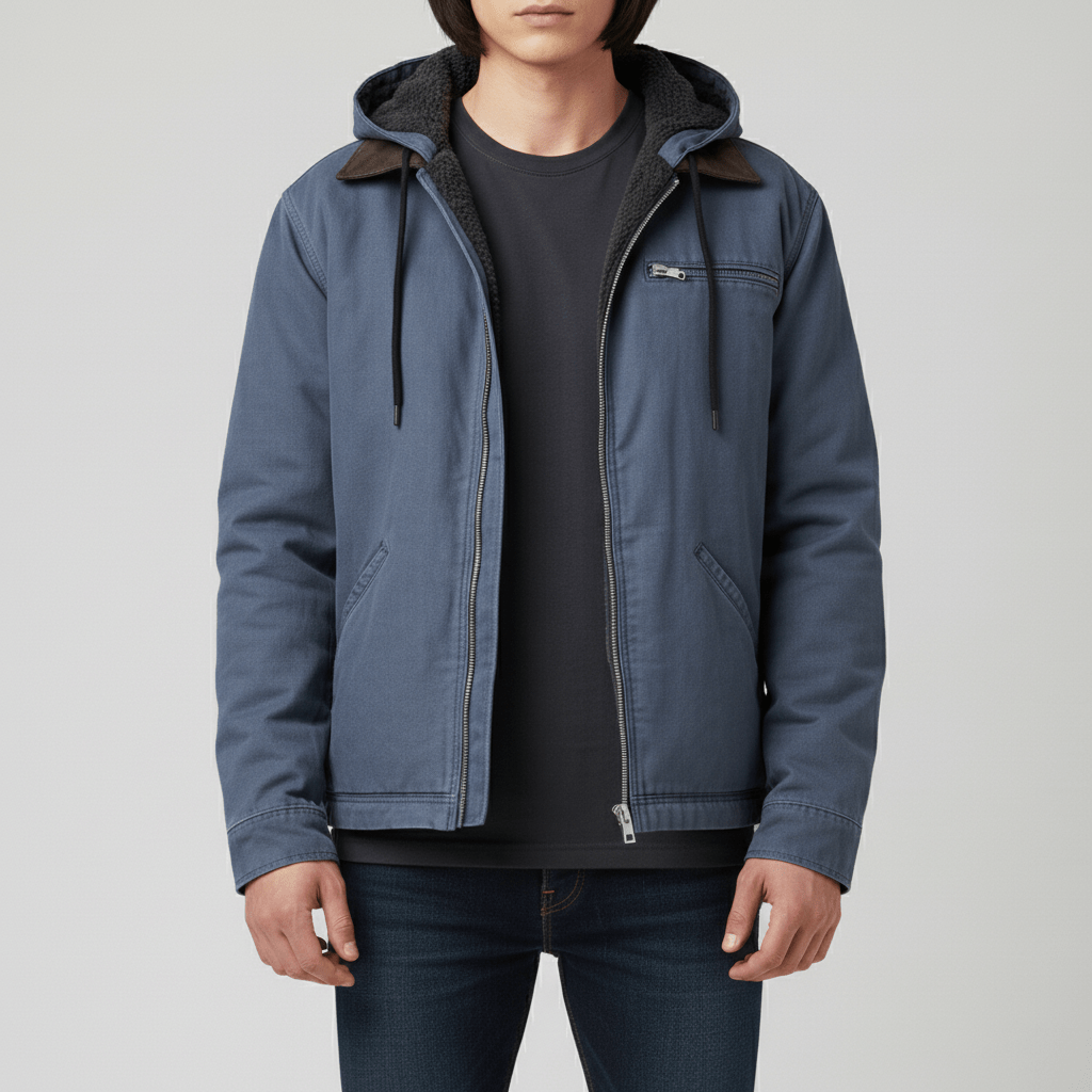 Vielseitige Luke Herren Kapuzenjacke in gedeckter Farbe. Passt zu vielen Outfits, ideal für Übergang.