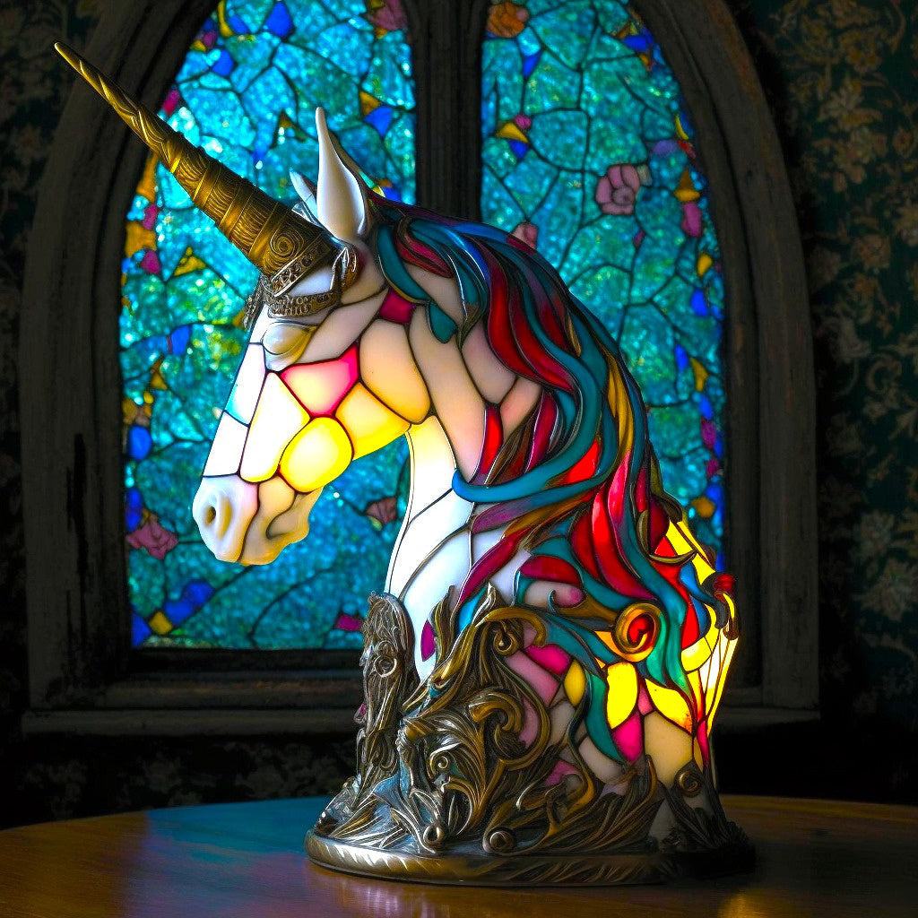 Detailbild der leuchtenden LumiAura Lampe, die ihr warmes, diffuses Licht im Dunkeln zeigt.