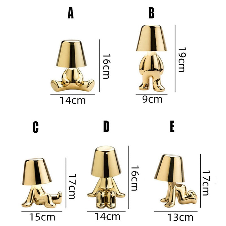 LumiSerene LED-Tischlampe, moderne, kabellose & dimmbare Beleuchtung für Wohnzimmer, Schlafzimmer & Büro.