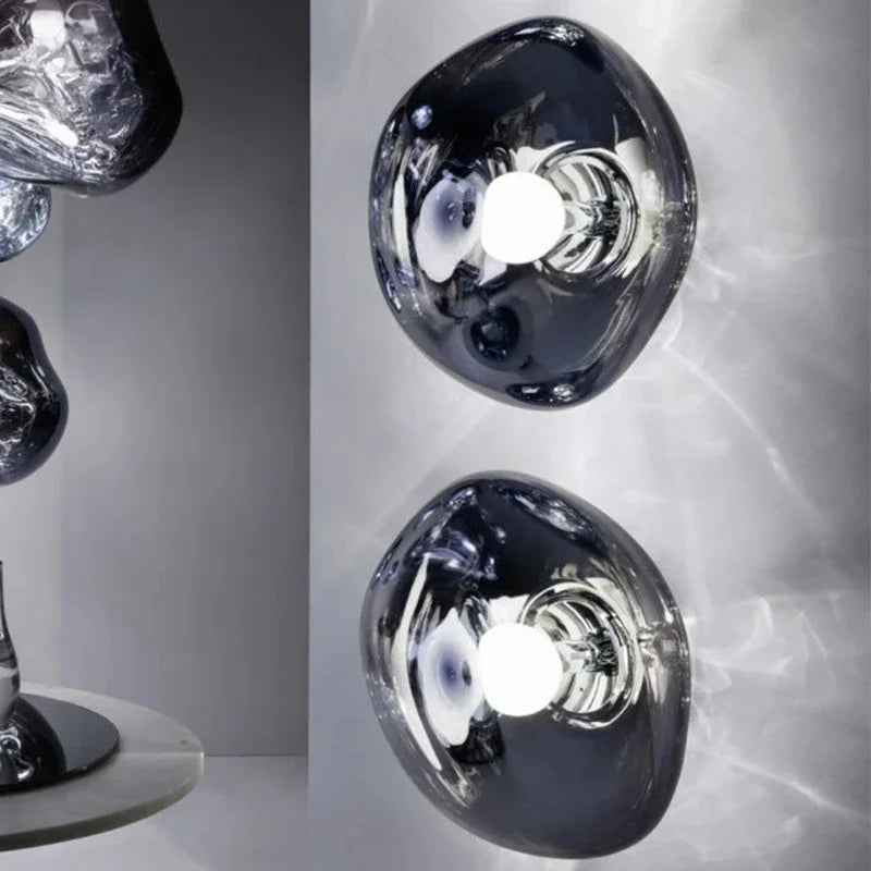 Dekorative Lava-Wandlampe, modernes skandinavisches Design, perfekt für Schlafzimmerambiente.