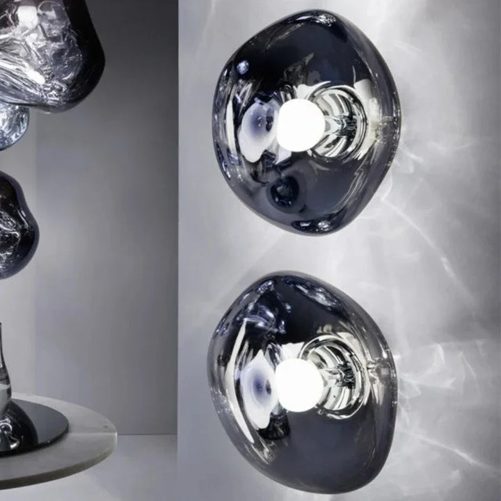 Dekorative Lava-Wandlampe, modernes skandinavisches Design, perfekt für Schlafzimmerambiente.