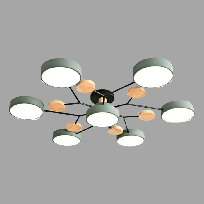 Moderne skandinavische LED-Deckenleuchte mit verzweigtem Design für Ihr Wohnzimmer.