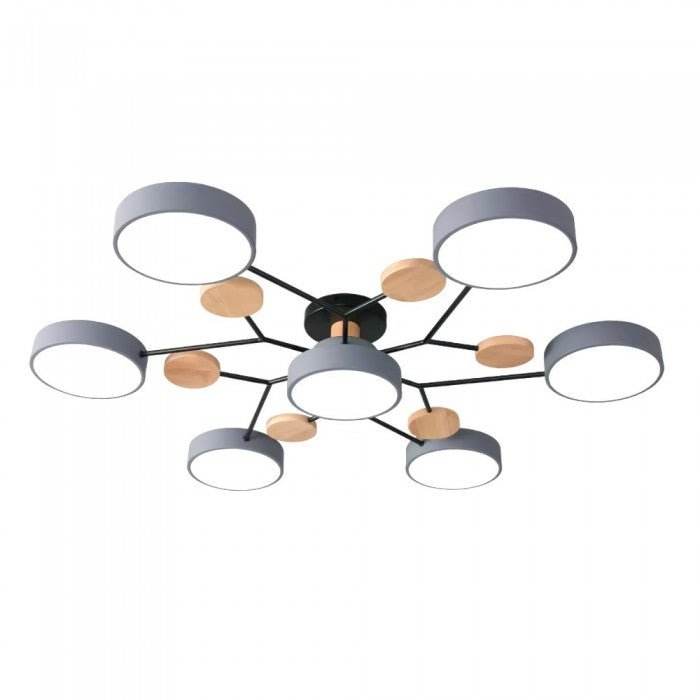 Moderne Deckenleuchte: Skandinavische LED-Lampe, verzweigtes Design, nachhaltig & hell.