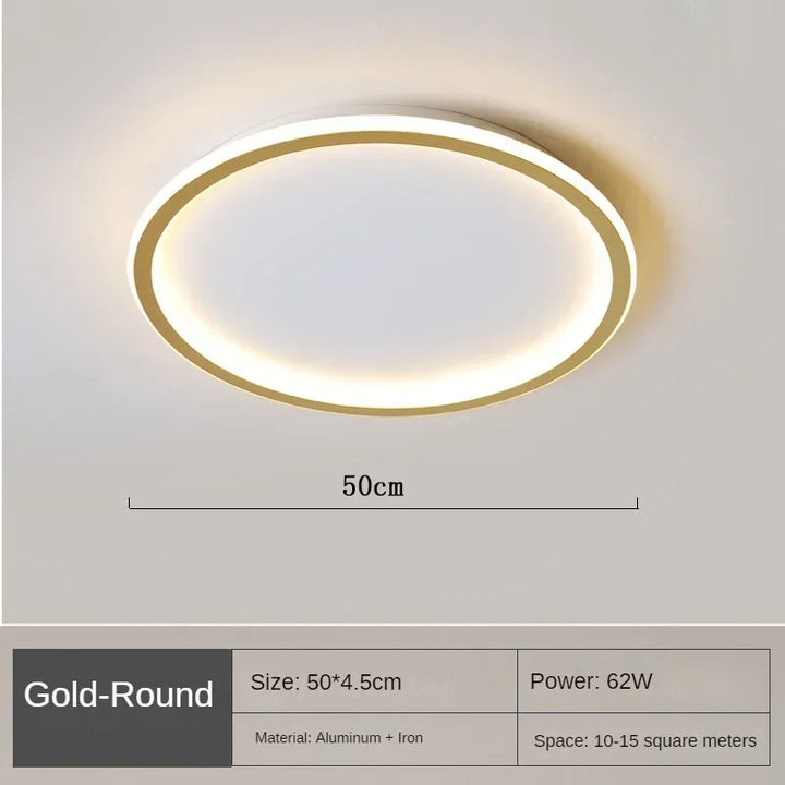 NordicGlow: Runde LED Deckenleuchte, skandinavisch, dimmbar, elegantes Design für jeden Raum.