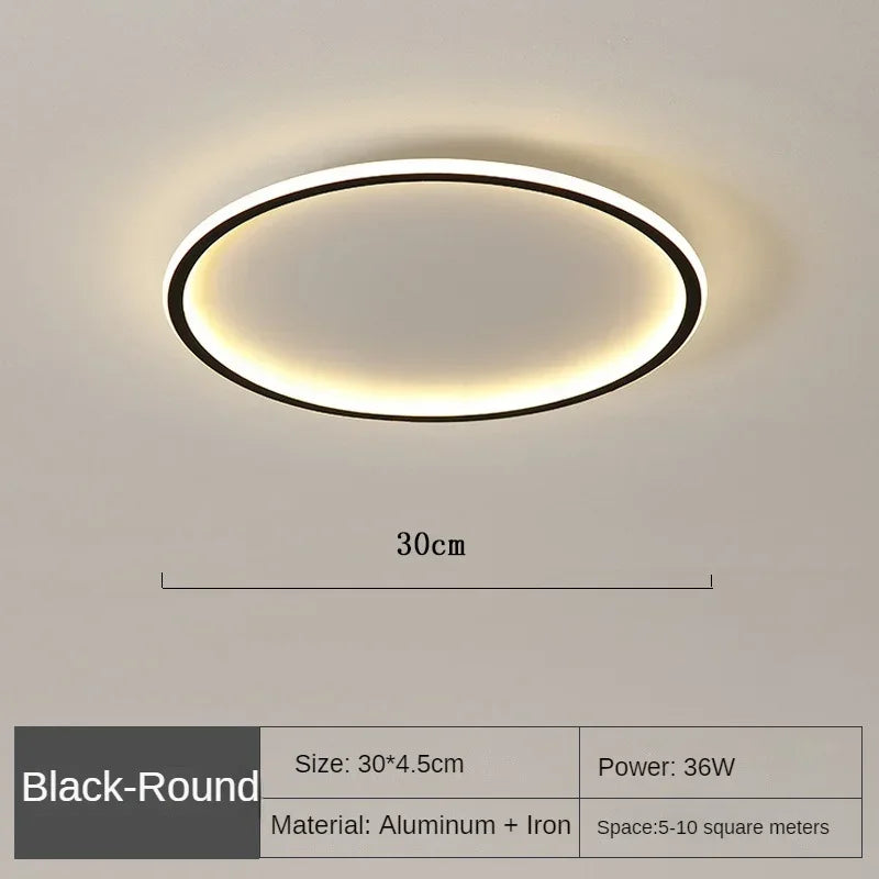 Runde LED Deckenleuchte im skandinavischen Stil, weiß/grau, aus Metall und Glas, dimmbar.
