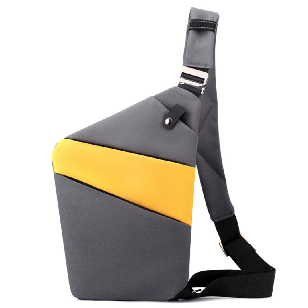 Geräumige Anti-Diebstahl Tasche, viele Fächer, organisiert Wertsachen sicher, unisex Design, praktisch.