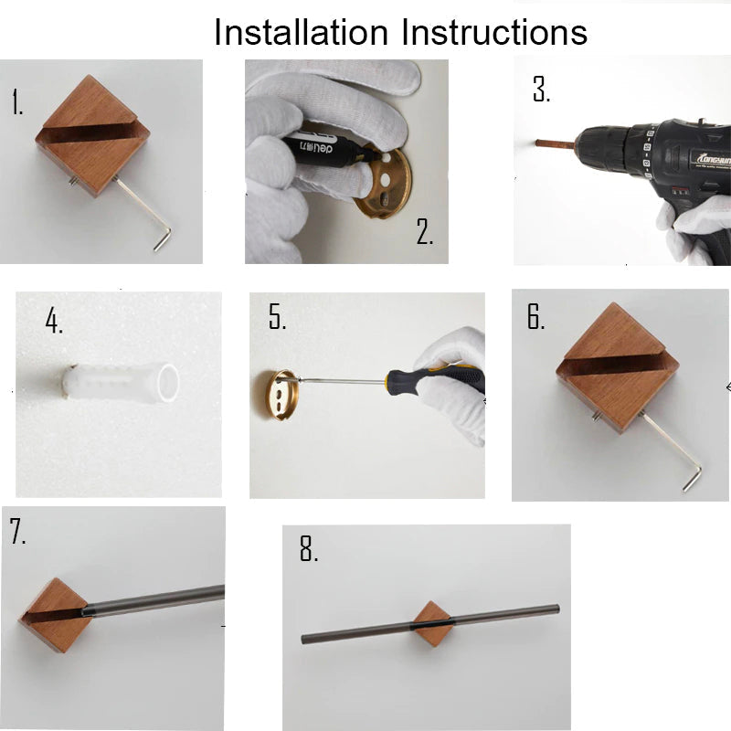 Platzsparender Edelstahl Handtuchhalter ohne Bohren, hochwertiges Badaccessoire in modernem Design.