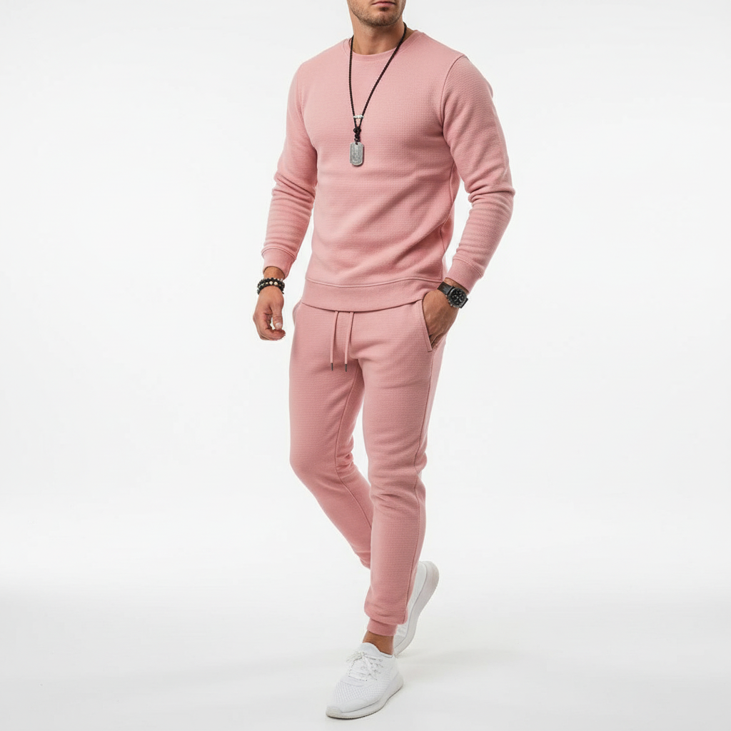 Herren Sportanzug Set Kirk: Bestehend aus moderner Jacke und bequemer Hose, ideal für aktive Männer.