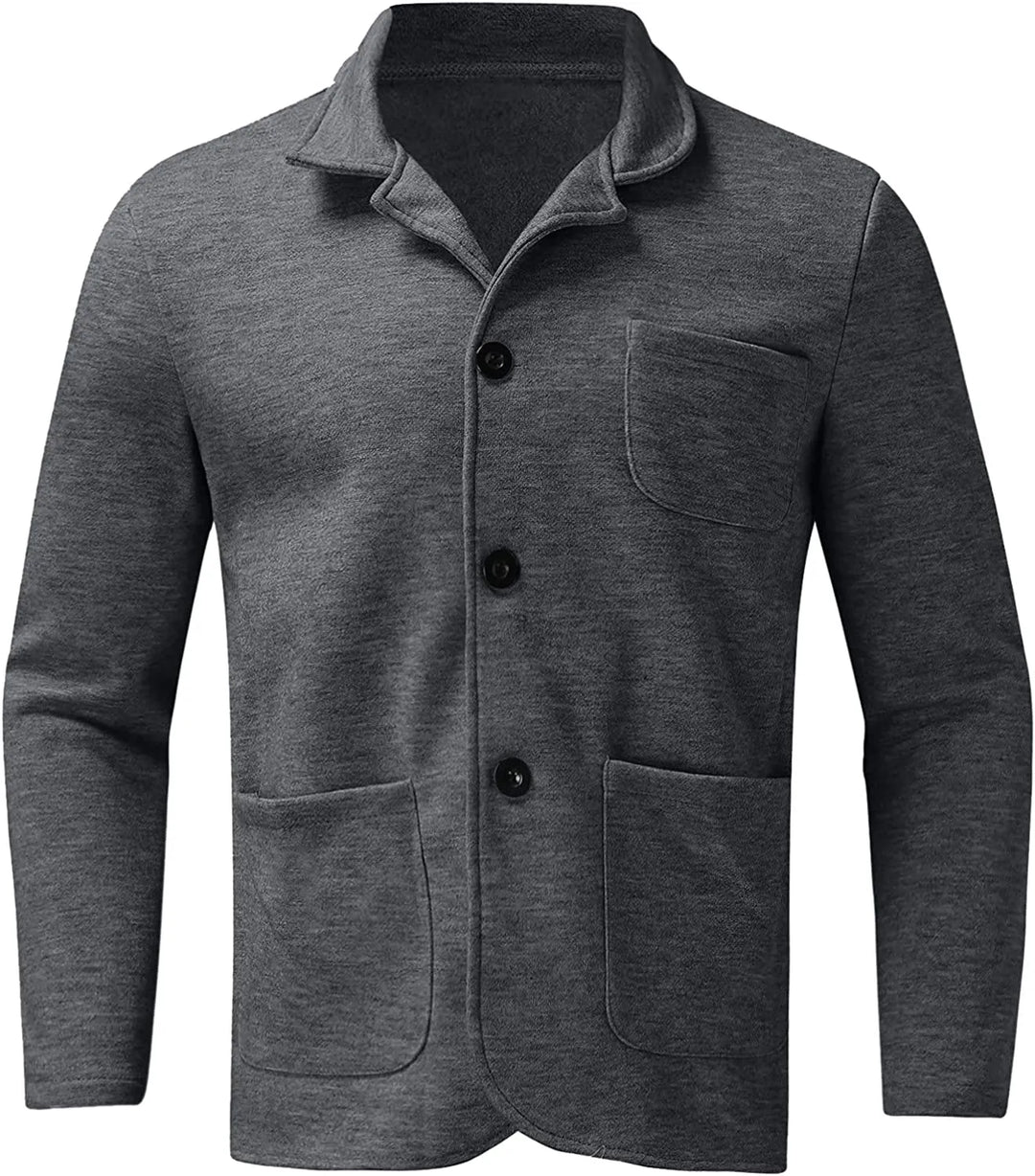 Stilvoller Herrenblazer Aiden für Frühling & Herbst. Moderner Schnitt, Langarm. Ideal als Freizeitjacke.