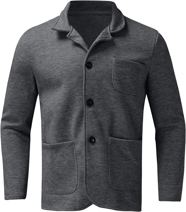 Stilvoller Herrenblazer Aiden für Frühling & Herbst. Moderner Schnitt, Langarm. Ideal als Freizeitjacke.