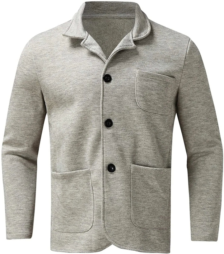 Business Herrenblazer Aiden. Elegante Jacke für Büro & Meetings. Moderner Langarm-Blazer mit Revers.