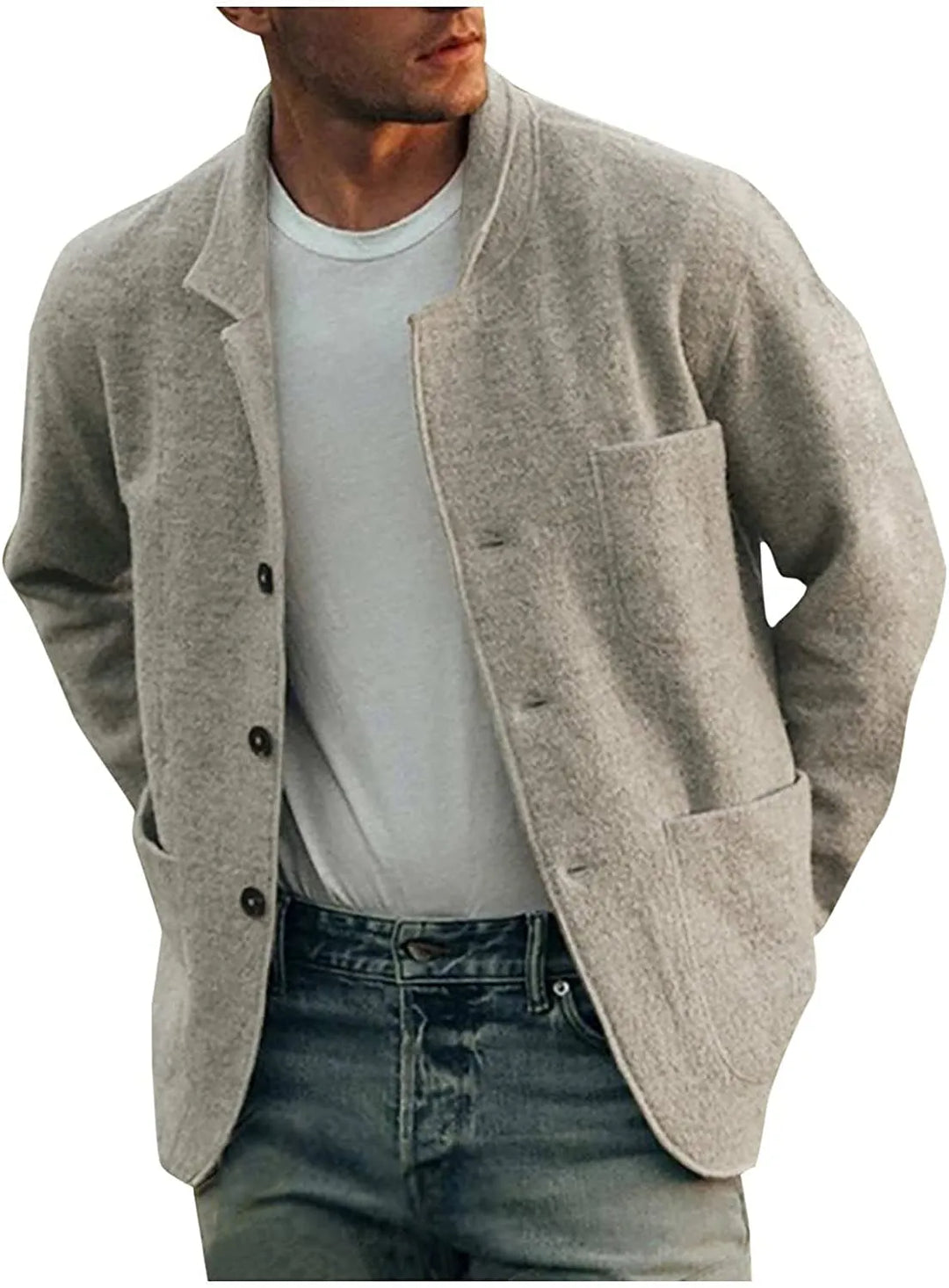 Moderner Herrenblazer Aiden, stilvoll und vielseitig. Perfekt als Übergangsjacke für Herren im Herbst.