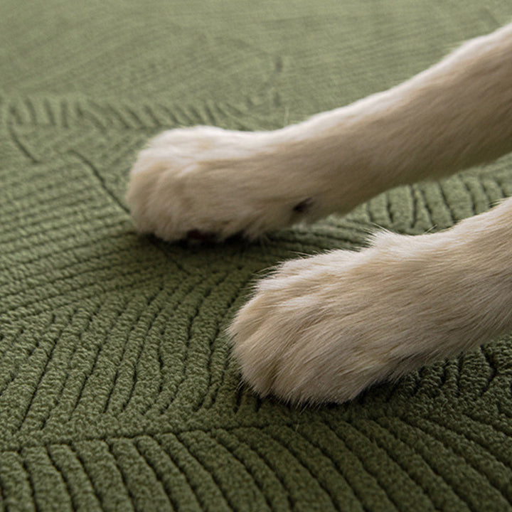 Kratzfester & wasserabweisender Jacquard Couchbezug schützt Möbel. Ideal für Familien mit Haustieren.