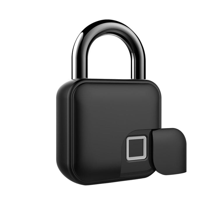 Detailansicht des Fingerabdrucksensors am modernen Vorhängeschloss PW260512. Hohe Sicherheit.