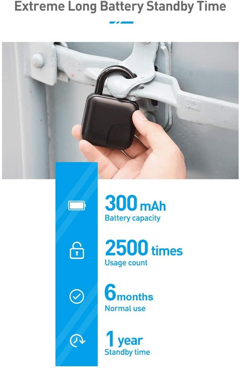 Das robuste PW260512 biometrische Schloss schützt Werkzeuge und Wertgegenstände. Ideales Werkzeugschloss.