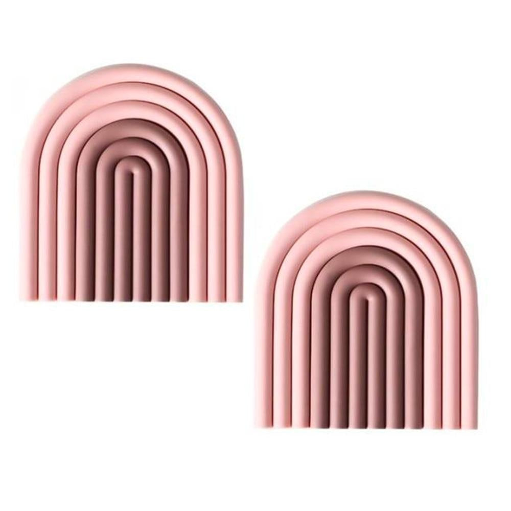 Modernes Silikon-Untersetzer-Set, hitzebeständig, ideal für Küche & Esstisch.