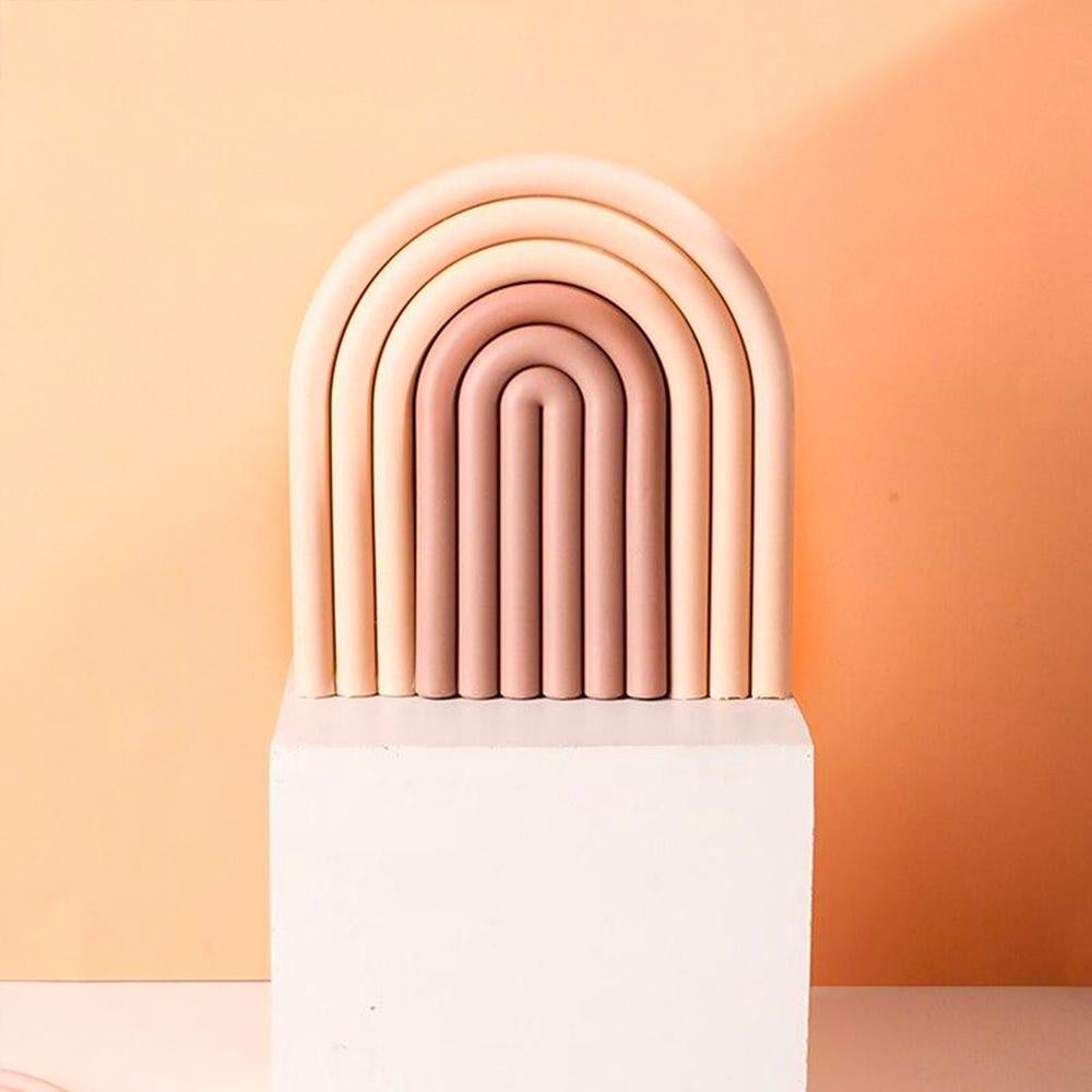 Silikon-Untersetzer-Set in der Küche schützt Arbeitsflächen & Tische. Praktisches Wohnaccessoire.