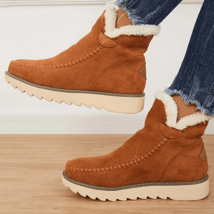 Stylische Damen Winterstiefel, komfortabel und warm. Perfekt für den täglichen Gebrauch bei Kälte und Schnee.