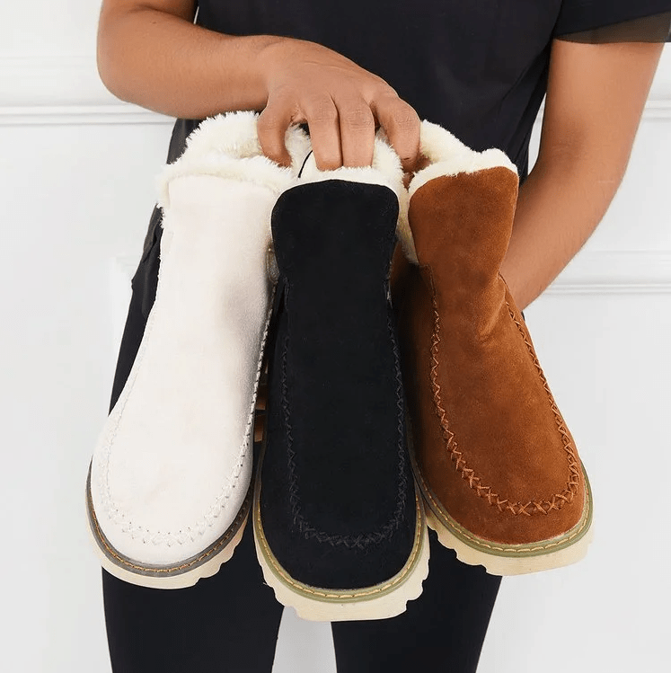 Ergonomische Damen Winterschuhe, sehr bequem und warm. Modische Winterstiefel, ideal für kalte Wintertage und Schnee.