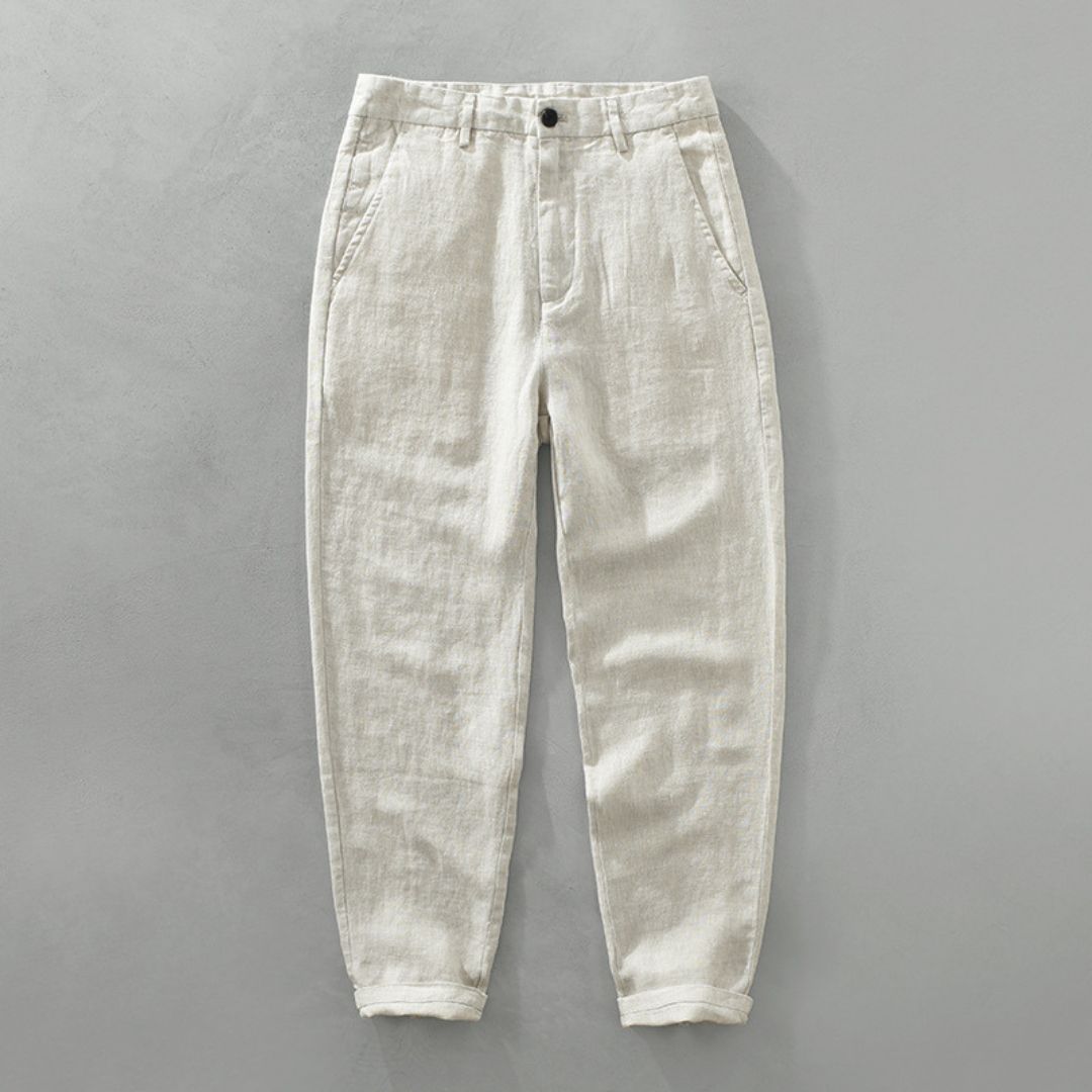 Modische Herren Sommerhose, atmungsaktive Chino aus leichtem Stoff, perfekt für Freizeit & Business.