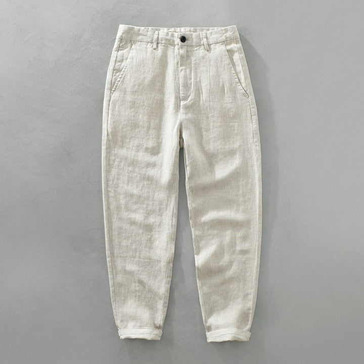 Modische Herren Sommerhose, atmungsaktive Chino aus leichtem Stoff, perfekt für Freizeit & Business.