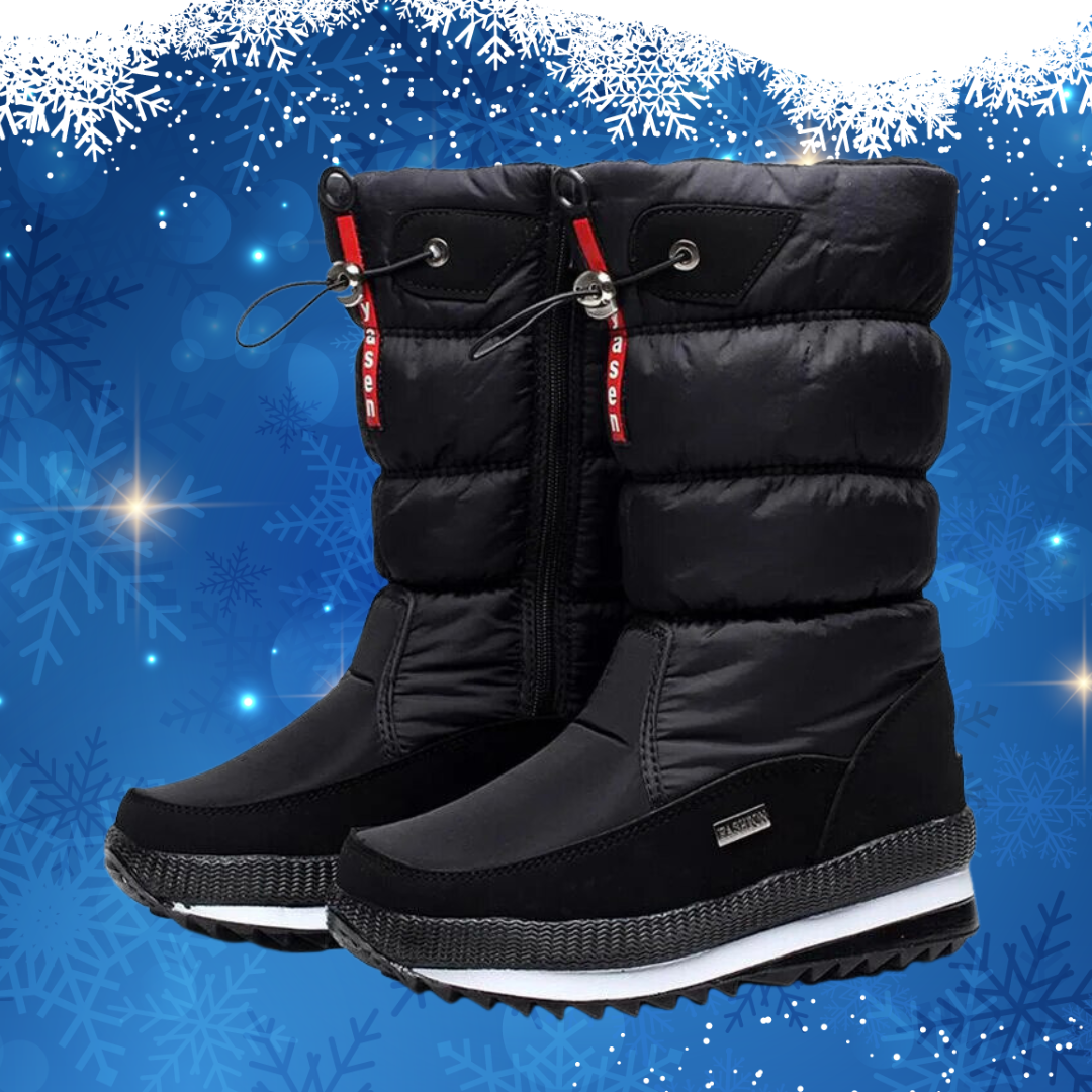 Modische, warme Damen Winterschuhe mit rutschfester Sohle für winterlichen Komfort.