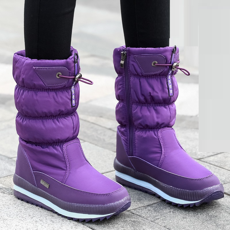 Hochwertige Damen Winterstiefel, kuschelig, warm & rutschfest für sicheren Tritt im Winter.