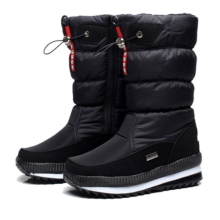 Damen Winterschuhe mit kuscheligem Futter, warm, rutschfest und perfekt für frostige Tage.