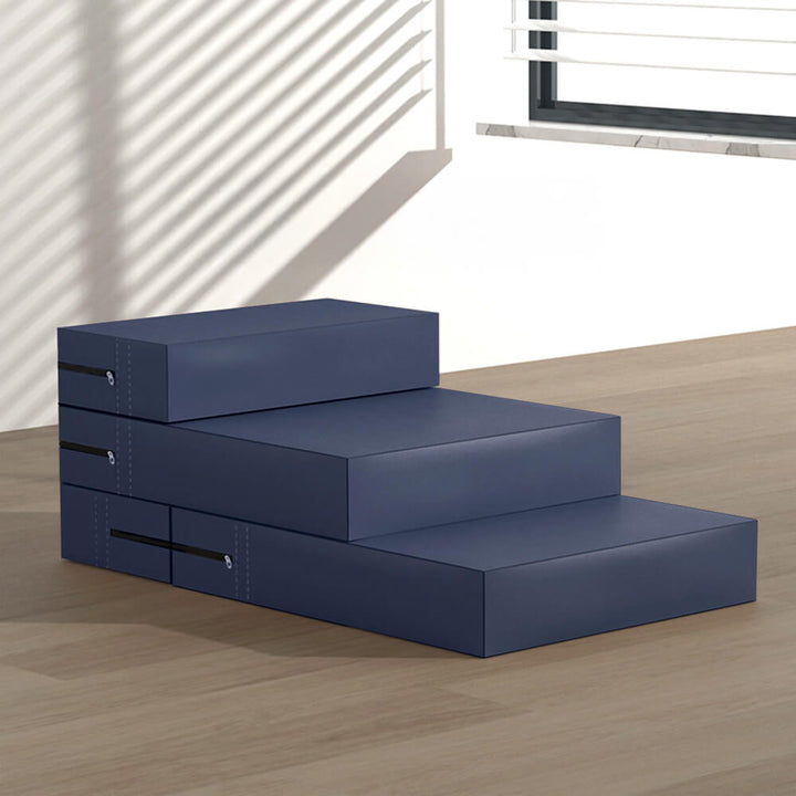 Komfortable PU-Leder Katzentreppe, modulare Stufen; weich & sicher, ideal für kleine Tiere.
