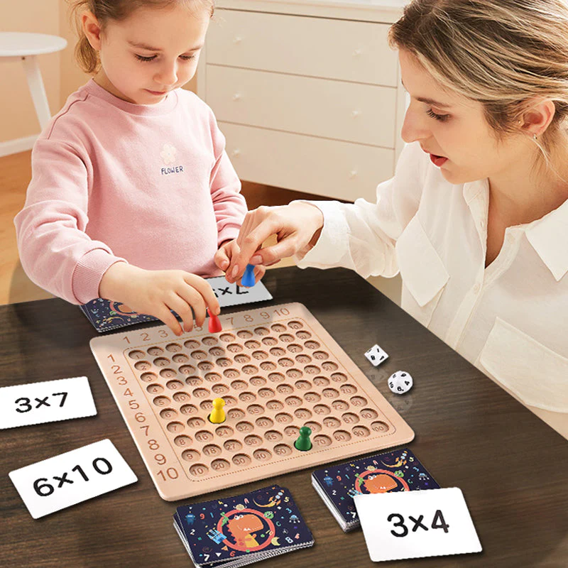 Montessori Holz-Brettspiel für Kinder, fördert Logik & Kreativität; pädagogisches Lernspiel für spielerisches Lernen.