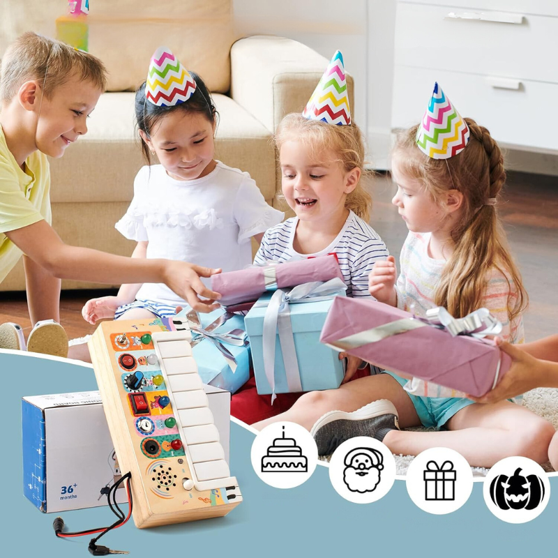 Babyspielzeug-Set: Greiflinge, Stapelwürfel. Montessori inspiriertes Lernspielzeug ab 6 Monaten.