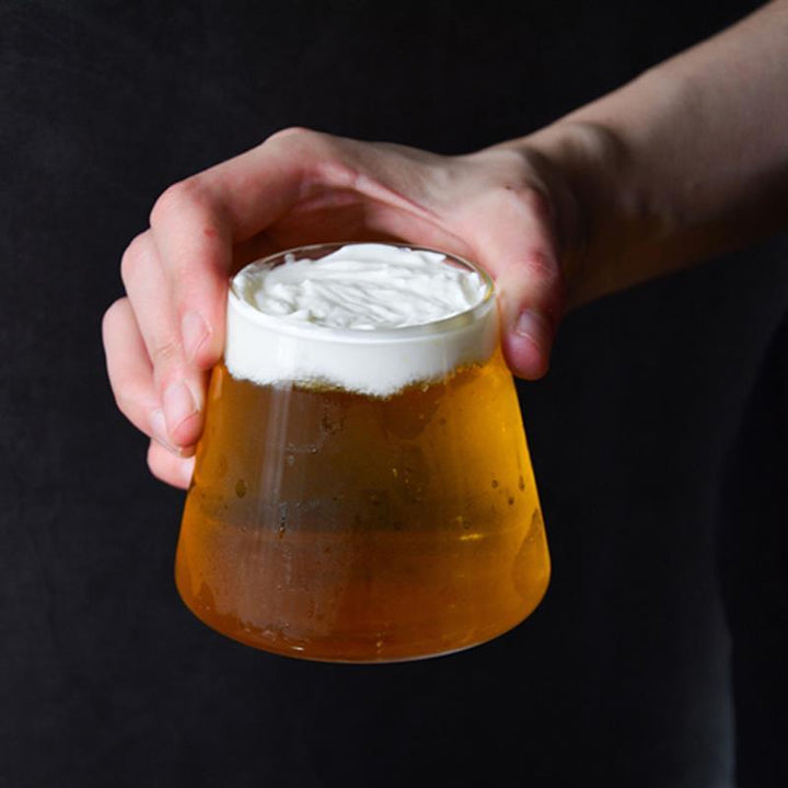 Exklusives Mt. Fuji Whiskyglas, klares Glas mit ikonischem Bergdesign, japanisches Bierglas & Barzubehör.