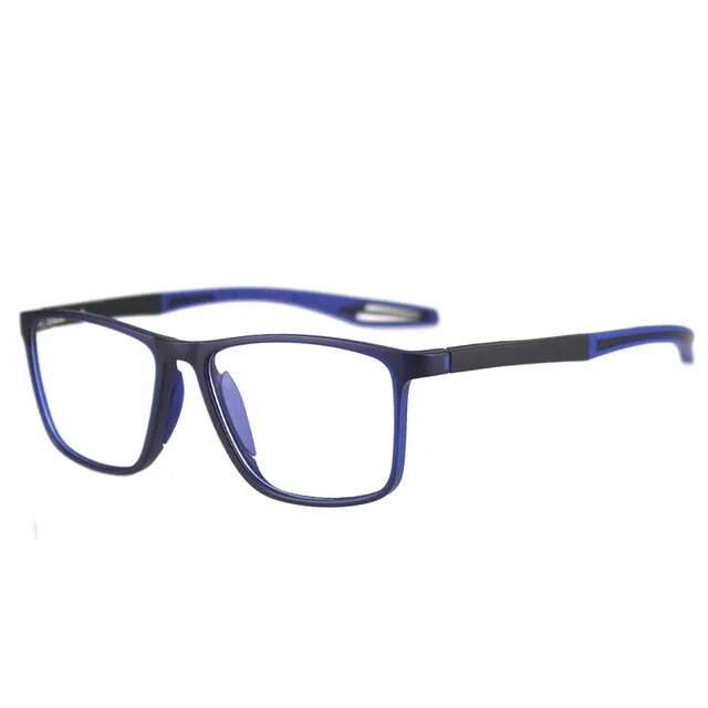 Kompakte, leichte multifokale Lesebrille aus Polycarbonat, ideal für Reisen. Verbessert Nah- und Fernsicht unterwegs.