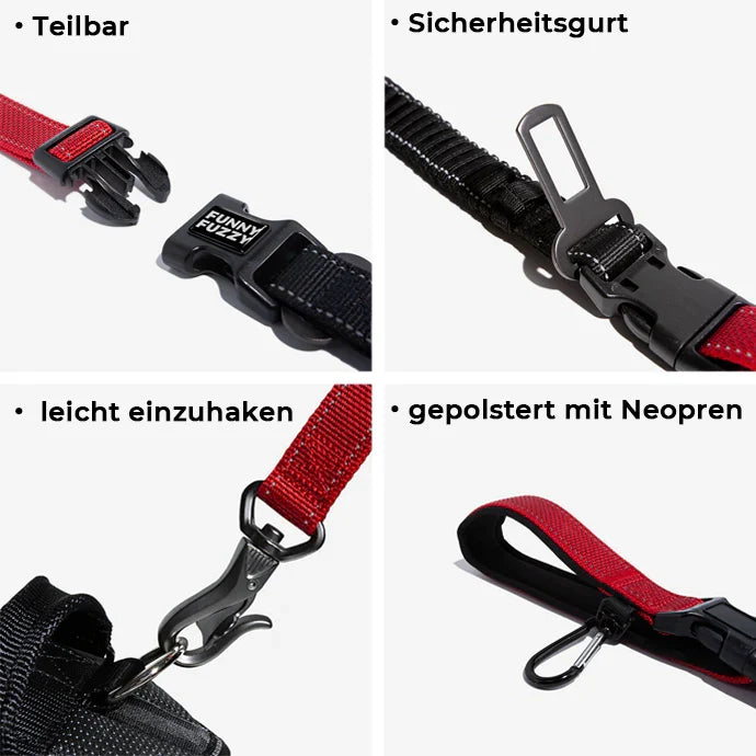 Freisprech-Hundeleine für entspannte Spaziergänge und Training, ideal für Läufer und aktive Haustierbesitzer.