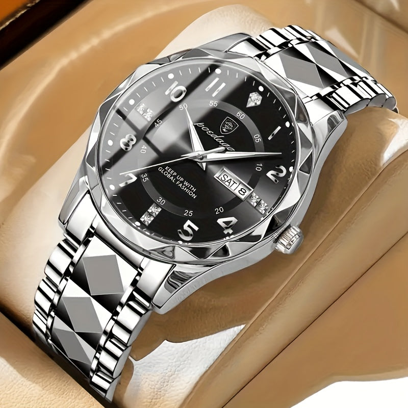 Moderne Herren Sportuhr. Wasserdichter Chronograph in stilvollem Design, passend für jede Aktivität.