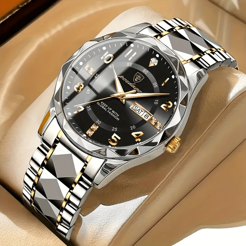 Stylische Herrenuhr für Sport und Alltag. Wasserdichter Digital-Chronograph mit vielen Funktionen.